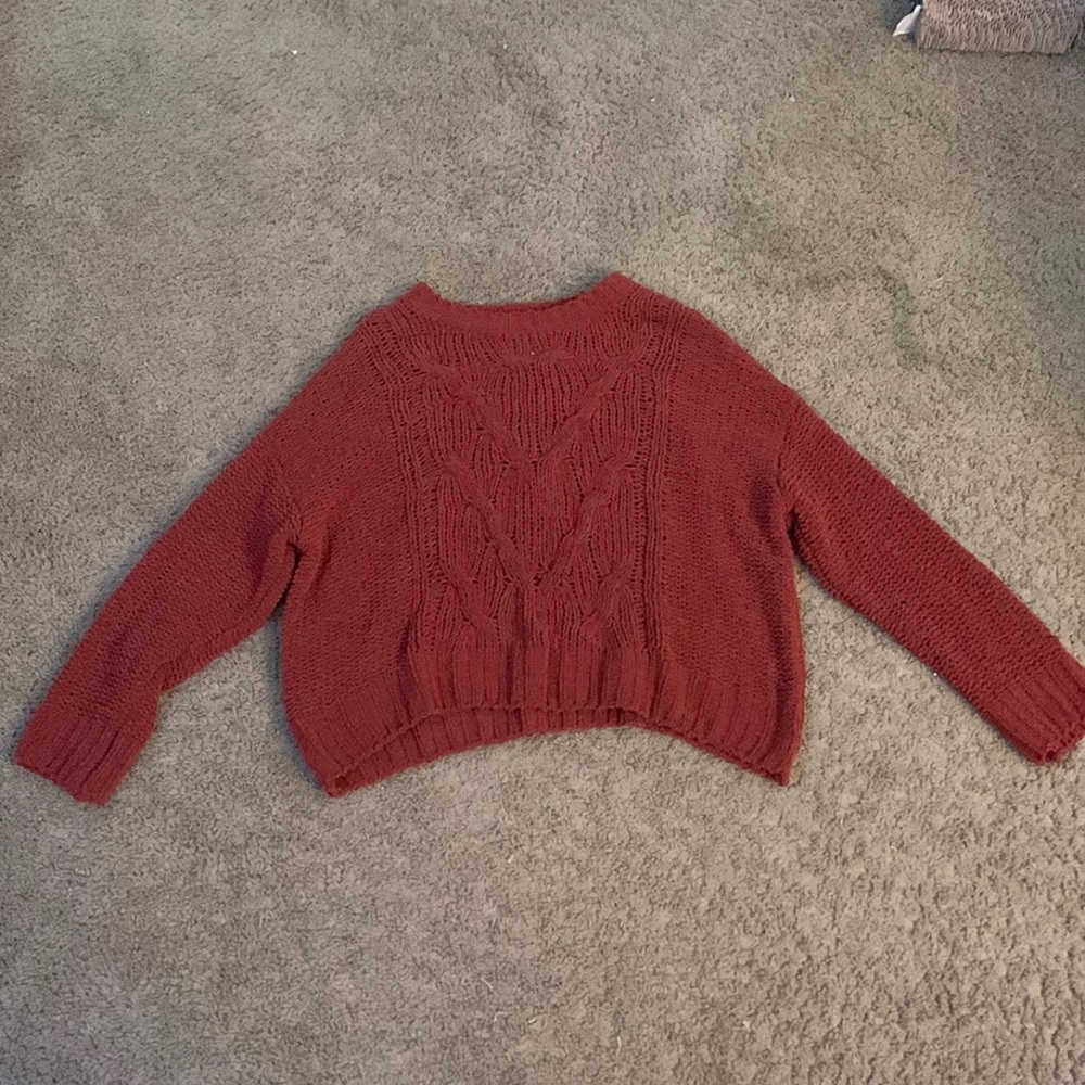 Rust Knitted Sweater